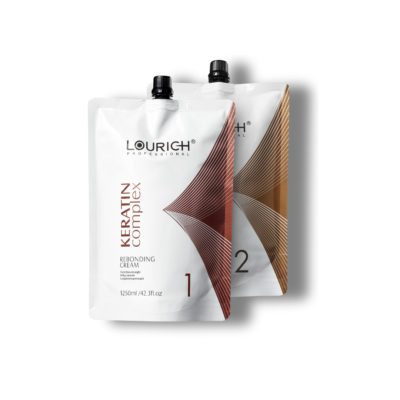 Keratin Complex Hair Rebonding Cream White 1250 + 1250ml– Salon Quality Hair Straightening Treatment System