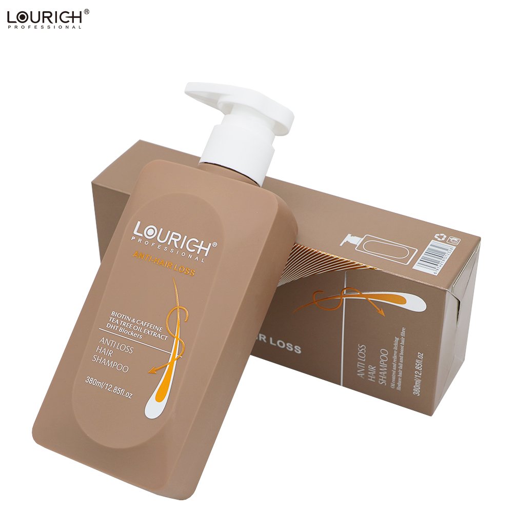 Lourich Professional Anti Hair Loss Shampoo with Biotin, Caffeine & Tea Tree Oil – DHT Blocker Formula for Thinning Hair – 380ml - Image 2