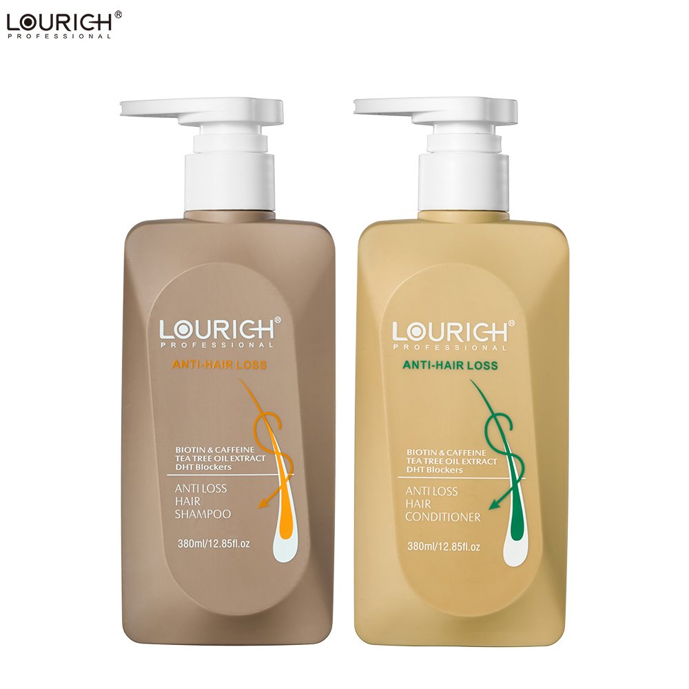 Lourich Professional Anti Hair Loss Shampoo with Biotin, Caffeine & Tea Tree Oil – DHT Blocker Formula for Thinning Hair – 380ml - Image 4