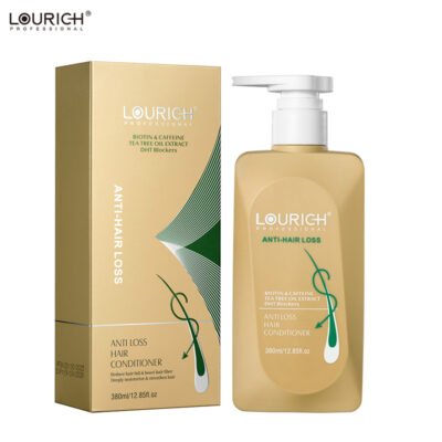 Lourich Professional Anti Hair Loss Conditioner with Biotin, Caffeine & Tea Tree Oil – DHT Blocker Formula for Thinning Hair – 380ml